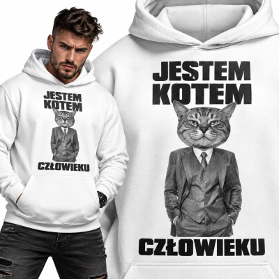 BLUZA Z KAPTUREM JESTEM KOTEM
